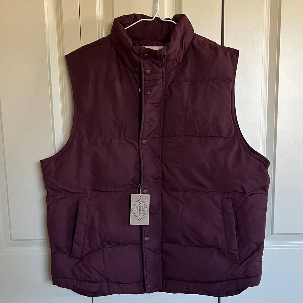 St. John's Bay Deep Burgundy Vest